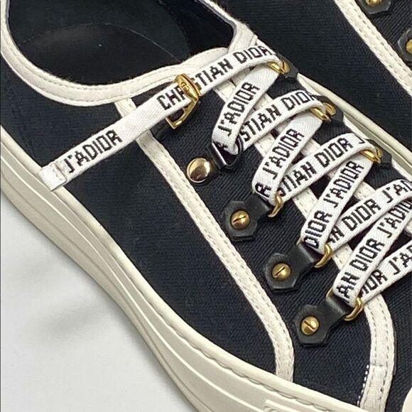 Dior canvas low top sneakers size 40.5 - Picture 5 of 13